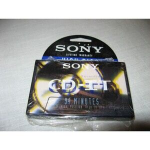 Sony CD-IT Cassette 94-Min High Bias Type II Slim Case (C-94CDIT2) NEW